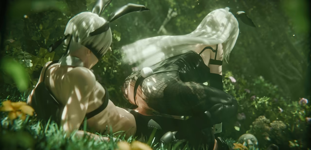 A2 Bunny Garden 4K Miwo3x