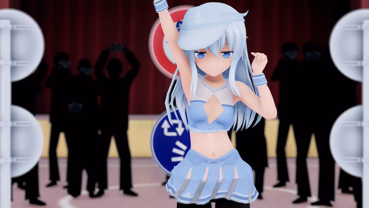 金ビキニな響ちゃん + チアガールな響ちゃん + 続・罰ゲームな響ちゃん + 紳士枠な響ちゃん + 罰ゲームな響ちゃん ぶーん
