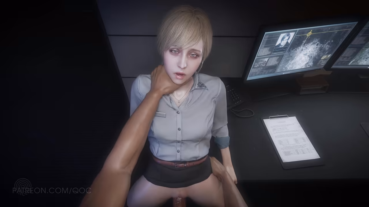[Animation] Sherry – Fucked on desk – Creampie FHD Sound QOC