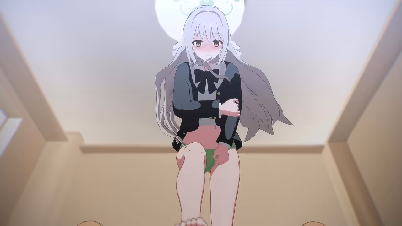 【ブルアカMMD】桜井ミヨ 足コキ正常位 adnas404