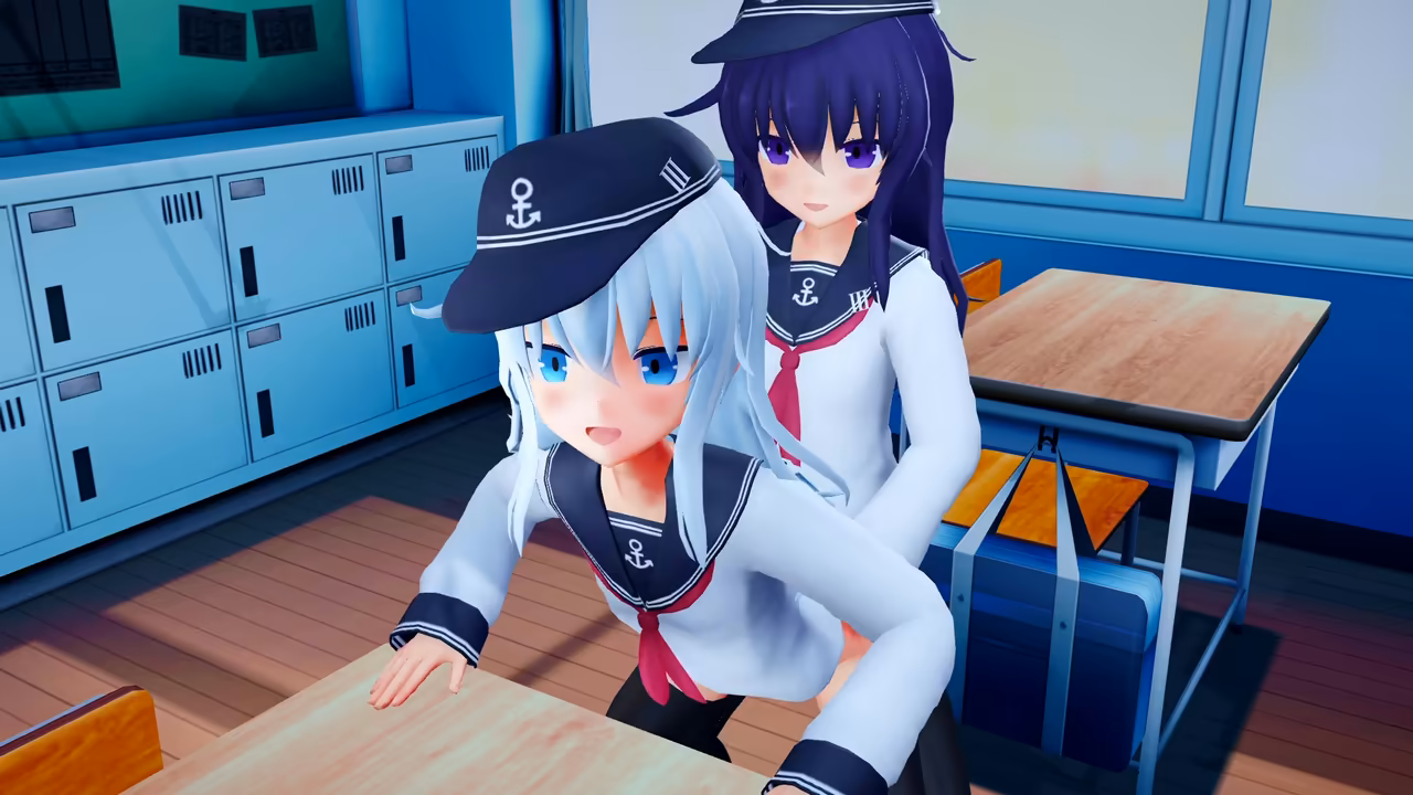 暁と響でおふざけ疑似SEX Nasineko