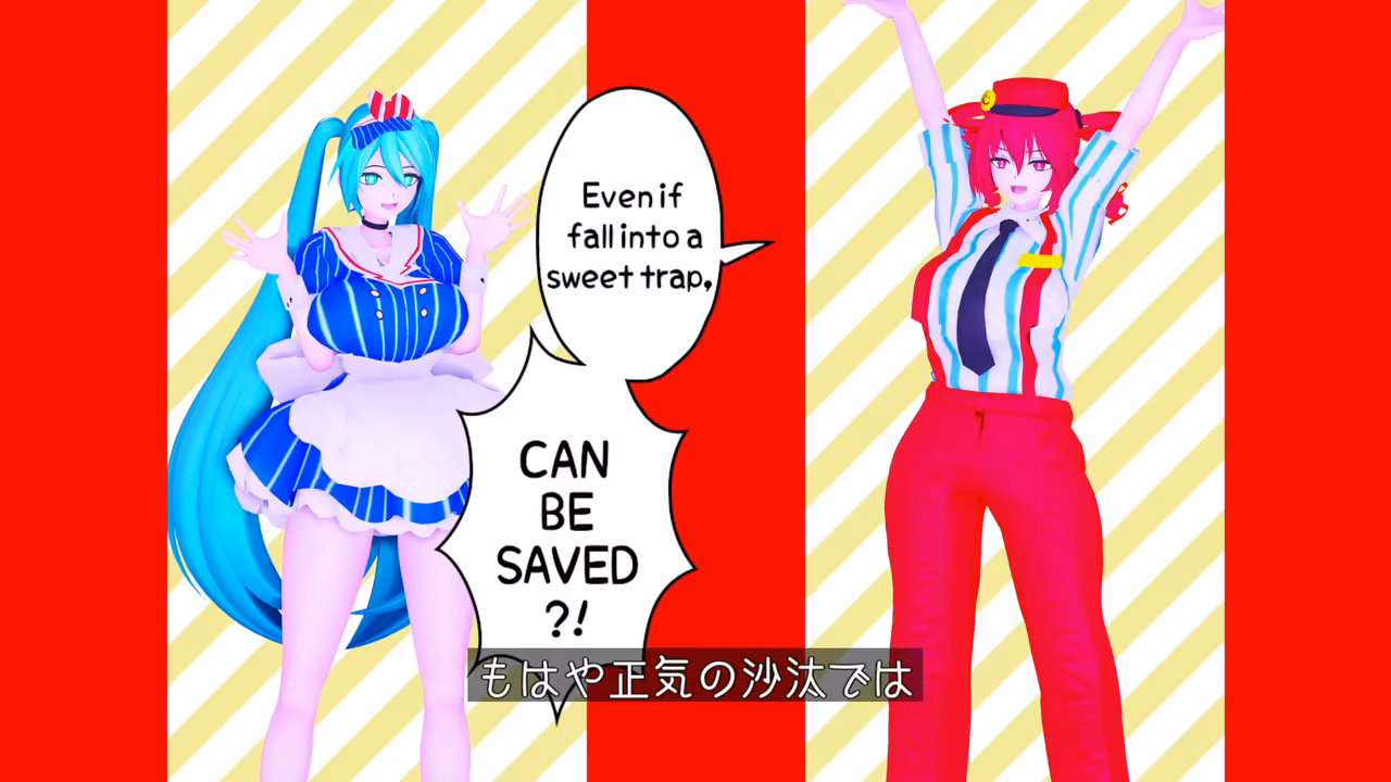 It's too late. The two of them have already been mesmerized. 4K Costume variations Chu-ru
